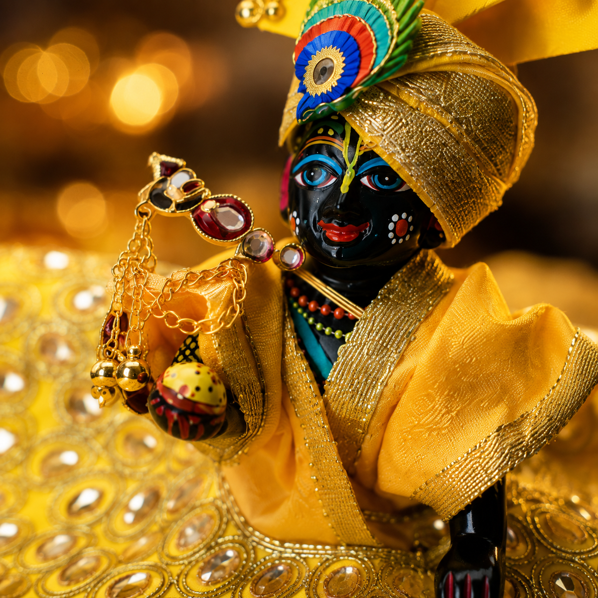 Balgopal Mathura Medium Idol – Krishna Murti for Puja & Home Decor