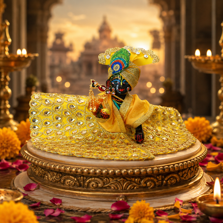 Balgopal Mathura Medium Idol – Krishna Murti for Puja & Home Decor