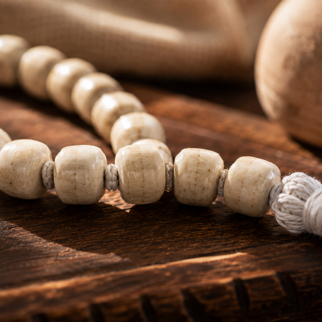 Iccha Neem Japa Mala – 108 Beads from Brindavan | Traditional Prayer & Meditation Mala