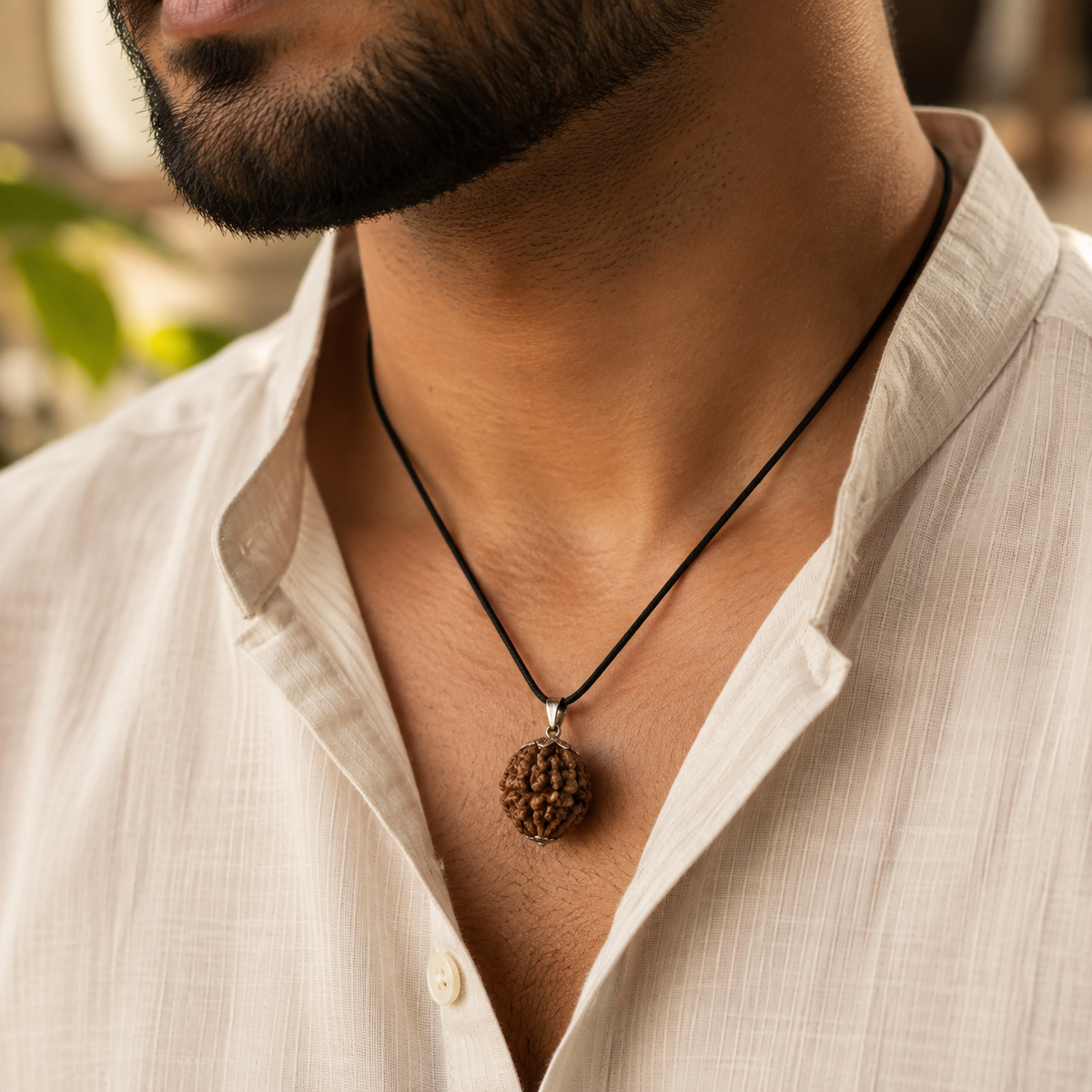 Iccha Rudraksha Pendant – Sacred Spiritual Bead for Meditation & Daily Wear