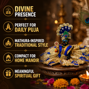 Balgopal Mathura Small Idol – Handcrafted Krishna Murti for Puja & Home