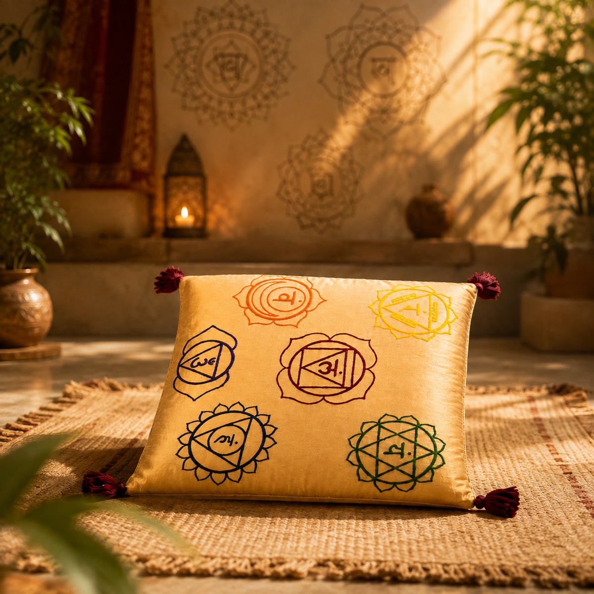 Iccha Chakra Seat – Soft Meditation Cushion for Comfortable Floor Sitting