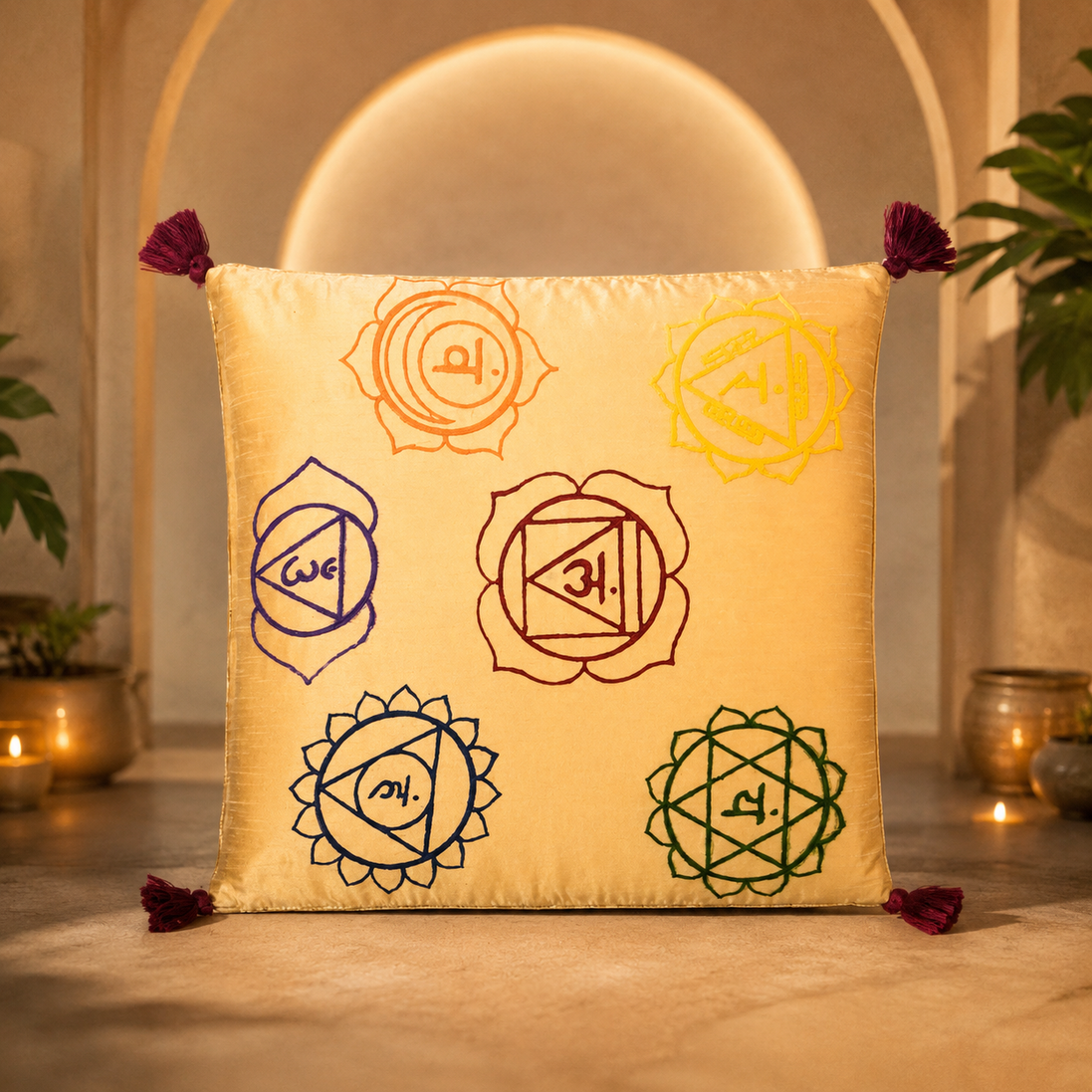 Iccha Chakra Seat – Soft Meditation Cushion for Comfortable Floor Sitting