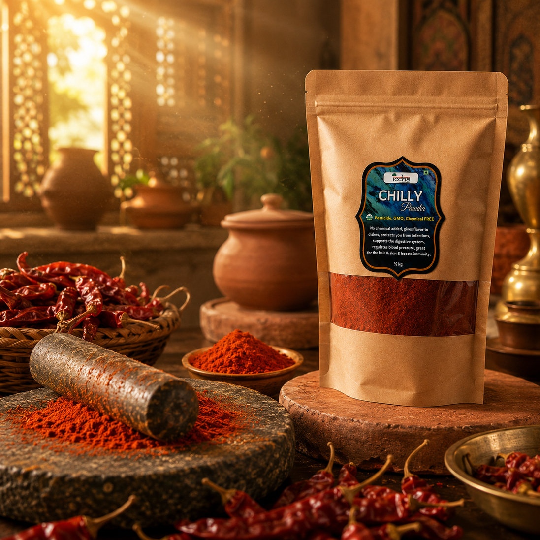 Iccha Chilli Powder – Pure & Natural Spice Blend for Rich Flavor