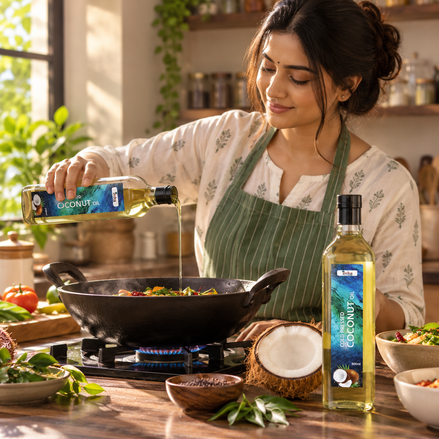 Iccha Cold Pressed Coconut Oil – Pure Coconut Cooking & Hair Oil