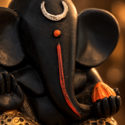 Iccha Black Ganesh Idol – Lord Ganesha Murti (11 cm)