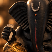 Iccha Black Ganesh Idol – Lord Ganesha Murti (12 cm)