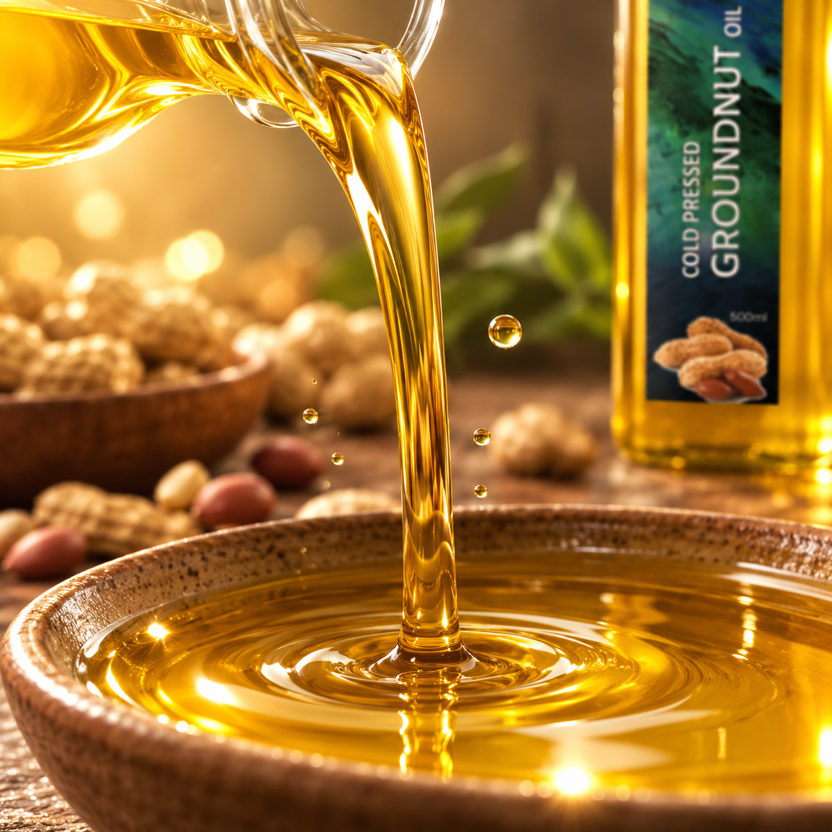 Iccha Cold Pressed Groundnut Oil | Natural Unsaturated Fats & Antioxidants