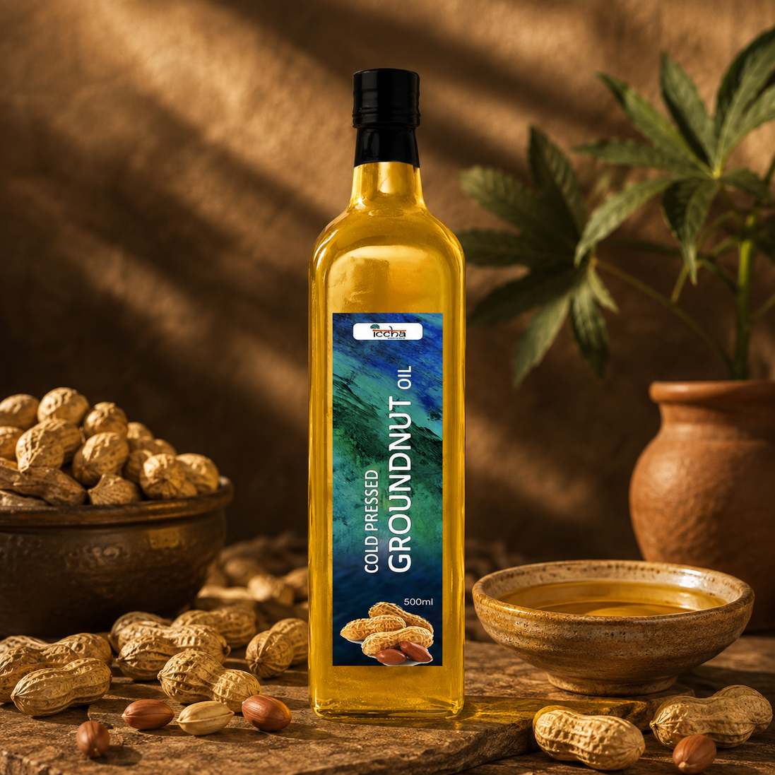 Iccha Cold Pressed Groundnut Oil | Natural Unsaturated Fats & Antioxidants