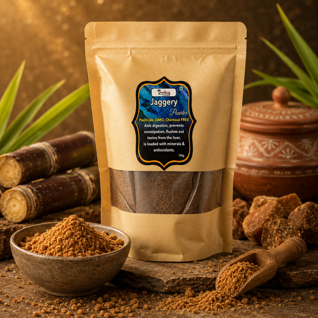 Iccha Jaggery Powder | Natural Mineral-Rich Cane Sweetener