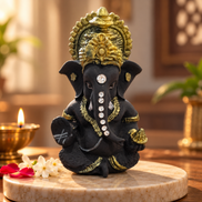 Iccha Jain Small Ganesh Idol – Lord Ganesha Murti (8 cm)