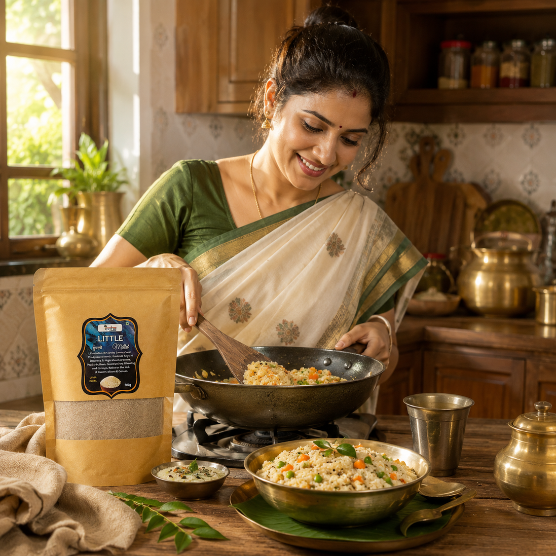 Iccha Little Upma Rawa | High Fiber Healthy Millet Rawa for Upma & Breakfast