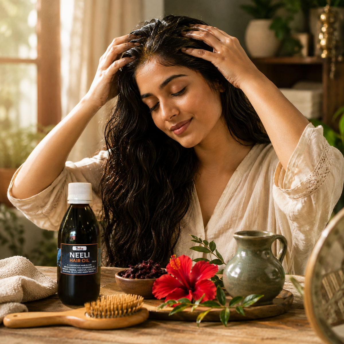 Iccha Neeli Oil | Herbal Hair & Scalp Nourishing Oil