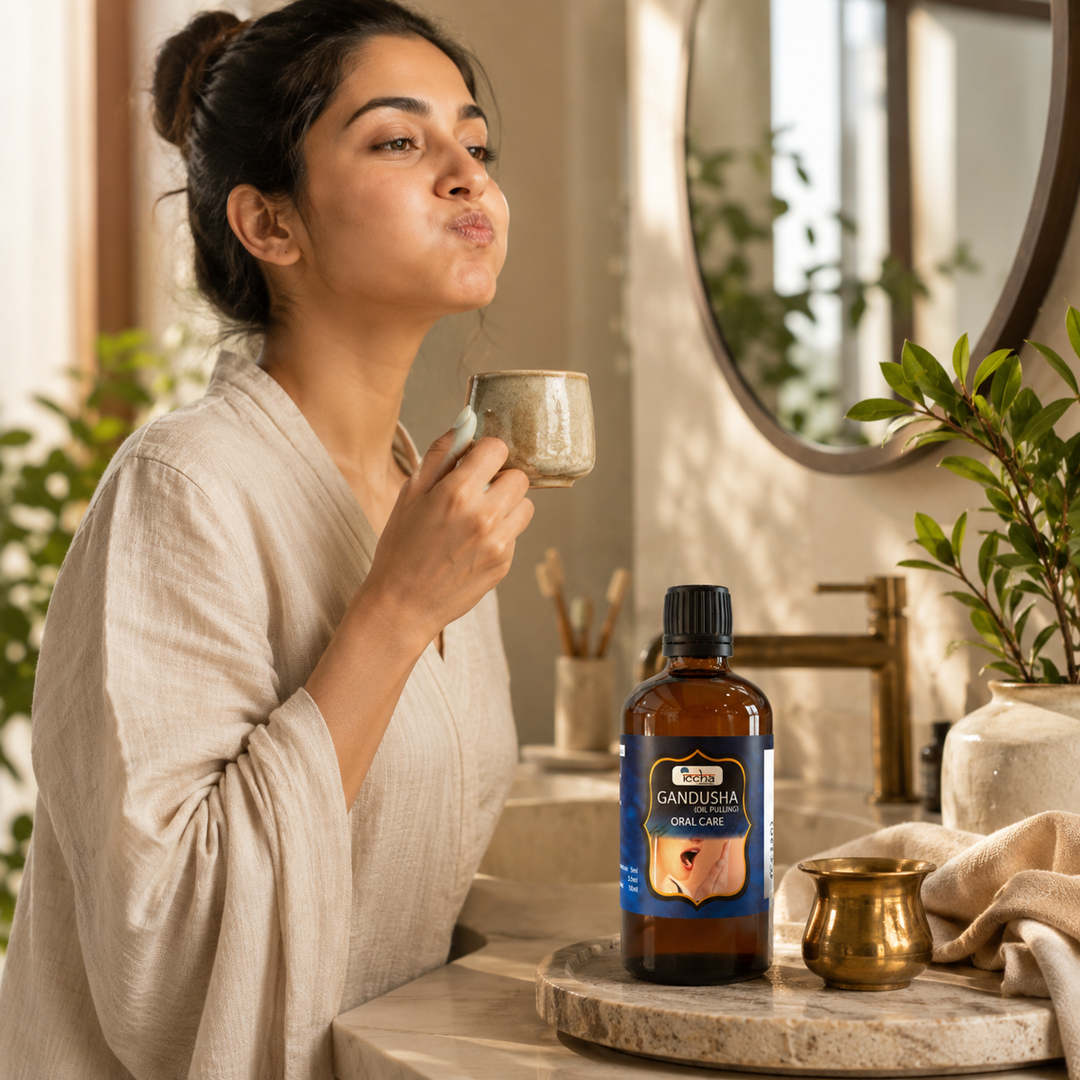 Iccha Ayurvedic Oil Pulling | Gandusha Oral Care Oil