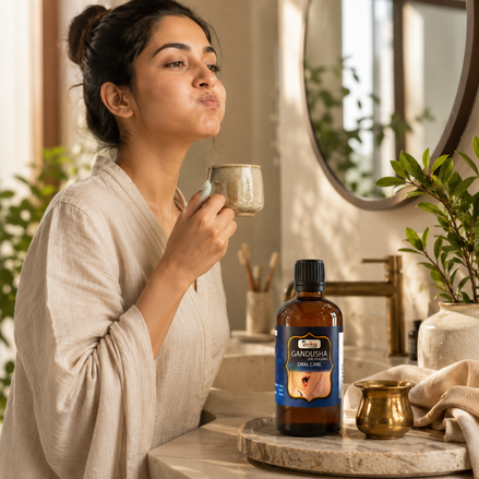 Iccha Ayurvedic Oil Pulling | Gandusha Oral Care Oil