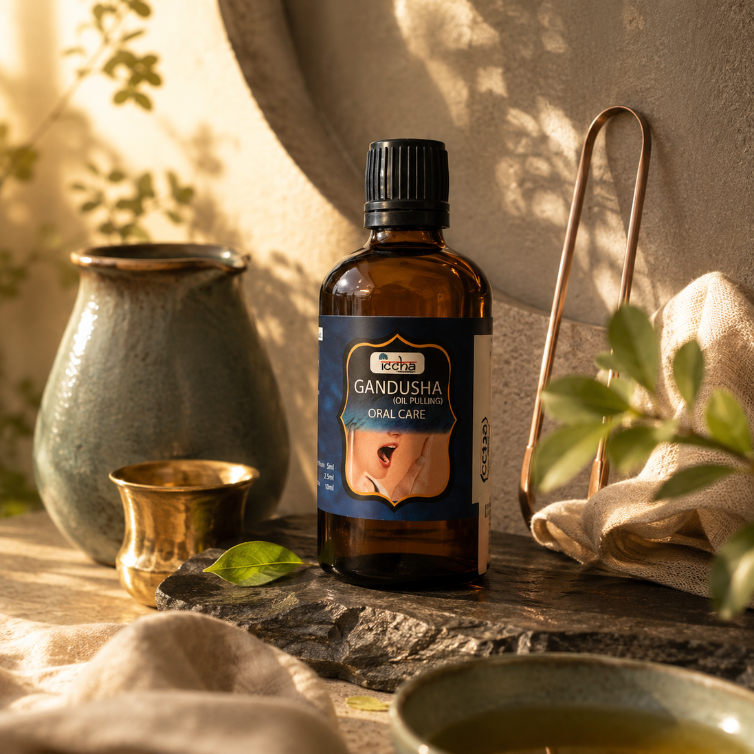 Iccha Ayurvedic Oil Pulling | Gandusha Oral Care Oil