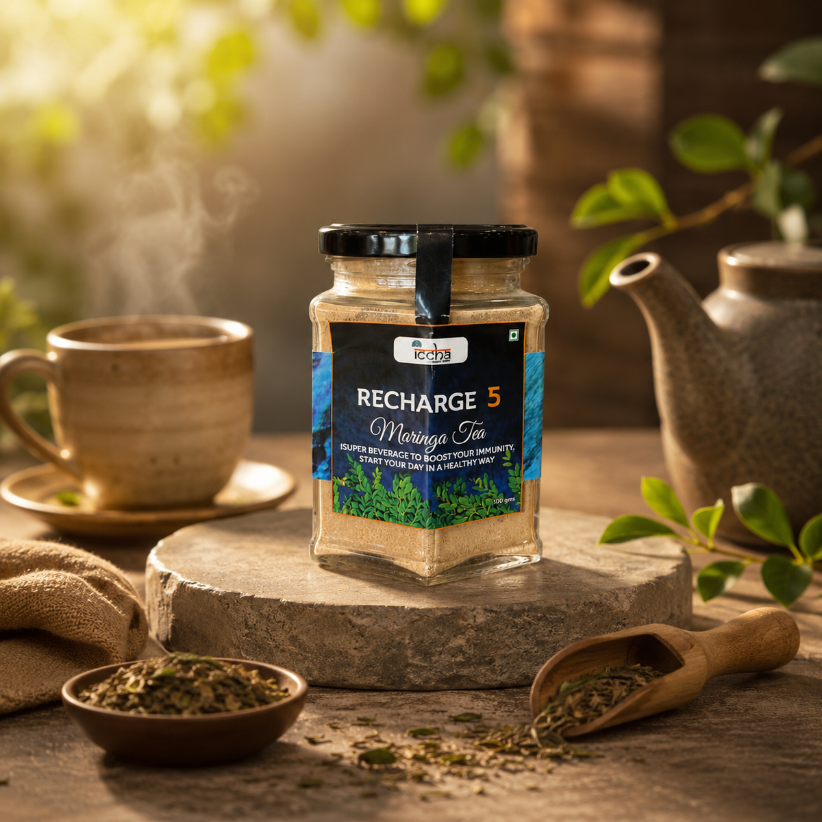 Iccha Recharge 05 Herbal Wellness Tea – Daily Immune Support Blend