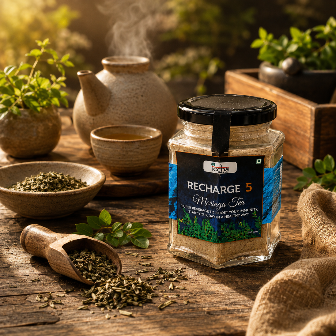 Iccha Recharge 05 Herbal Wellness Tea – Daily Immune Support Blend