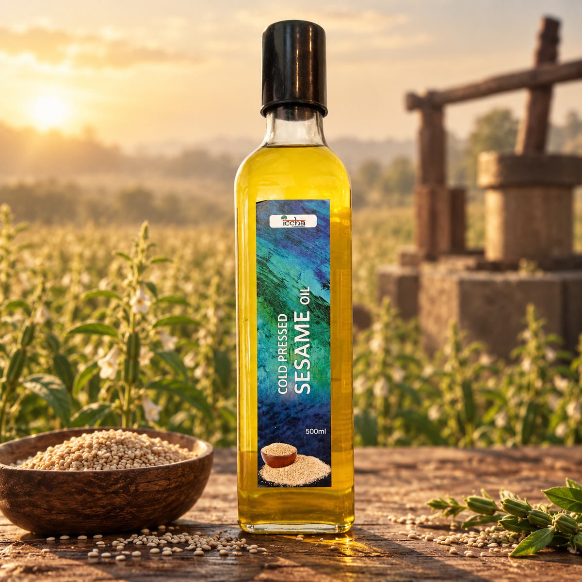 Iccha Cold Pressed Sesame Oil – Natural Gingelly Cooking Oil