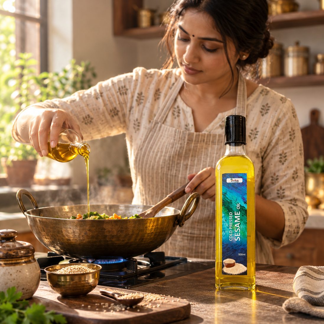 Iccha Cold Pressed Sesame Oil – Natural Gingelly Cooking Oil