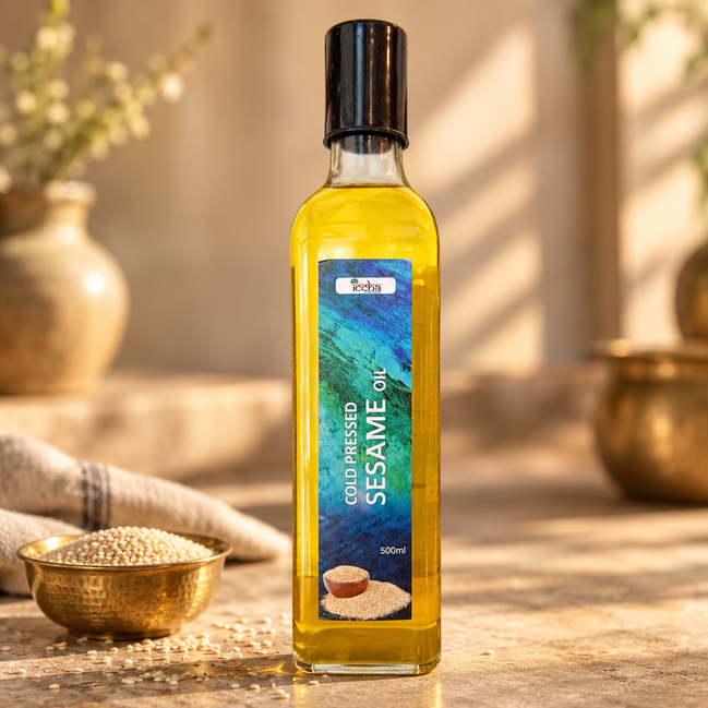 Iccha Cold Pressed Sesame Oil – Natural Gingelly Cooking Oil