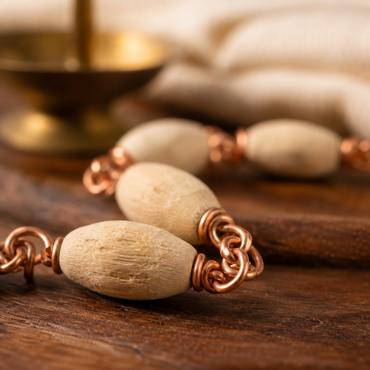 Iccha Tulsi Mala Oval – Natural Tulsi Beads for Japa & Meditation