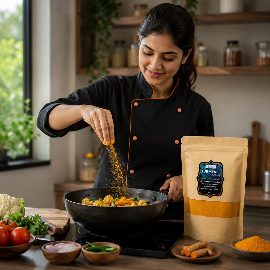 Iccha Forest Turmeric Powder – Natural Antioxidant-Rich Spice for Cooking & Wellness